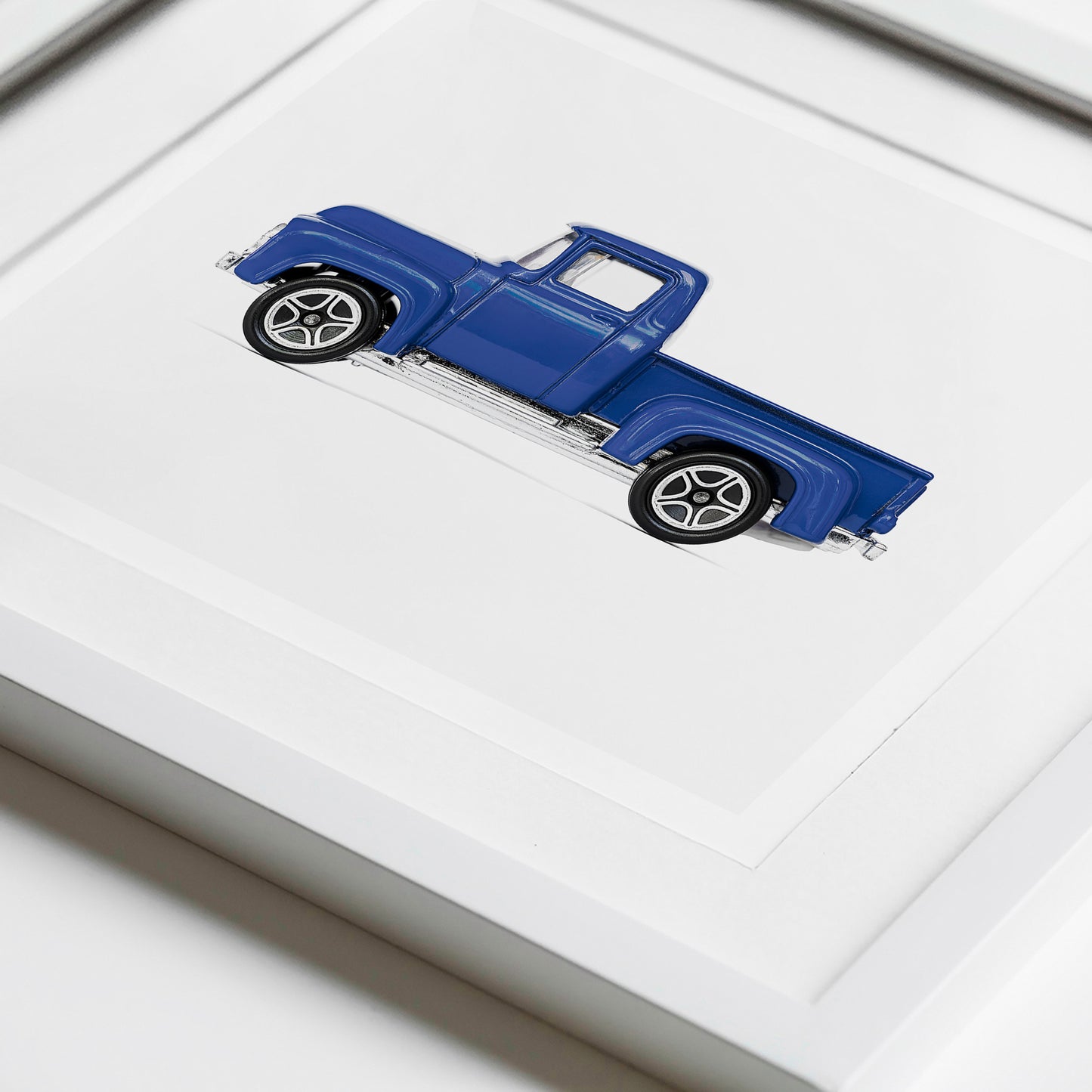Vintage Old Blue Pickup Truck Nursery Print