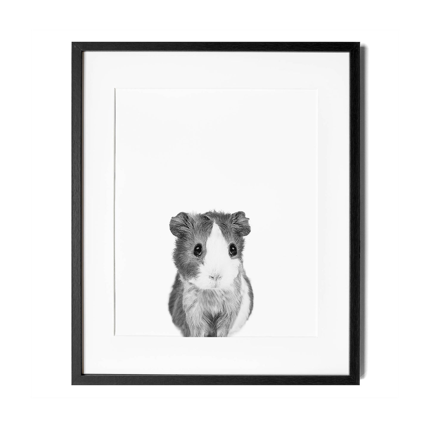 Black and White Guinea Pig Wall Art for nursery