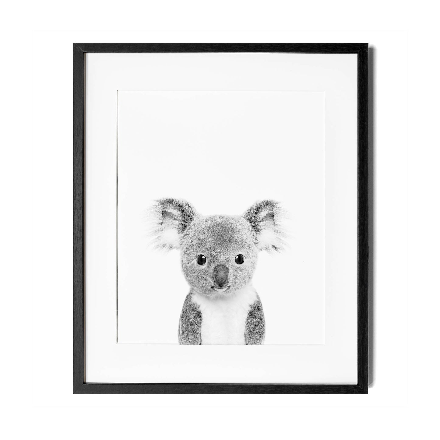 Black and White Koala Wall Art for nursery