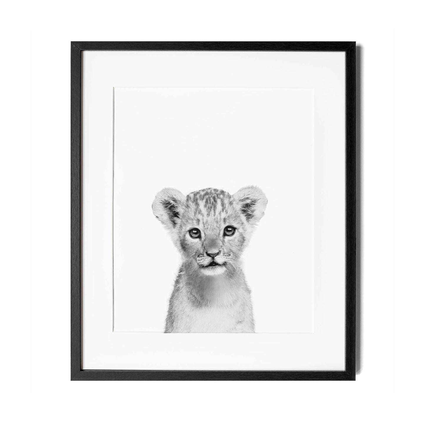 Black and White Lion Wall Art for nursery