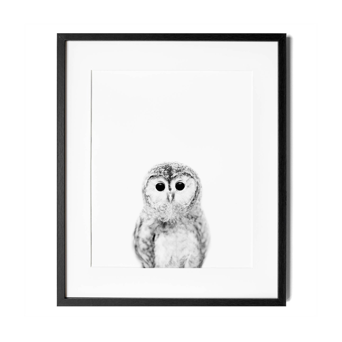 Black and White Owl Wall Art for nursery