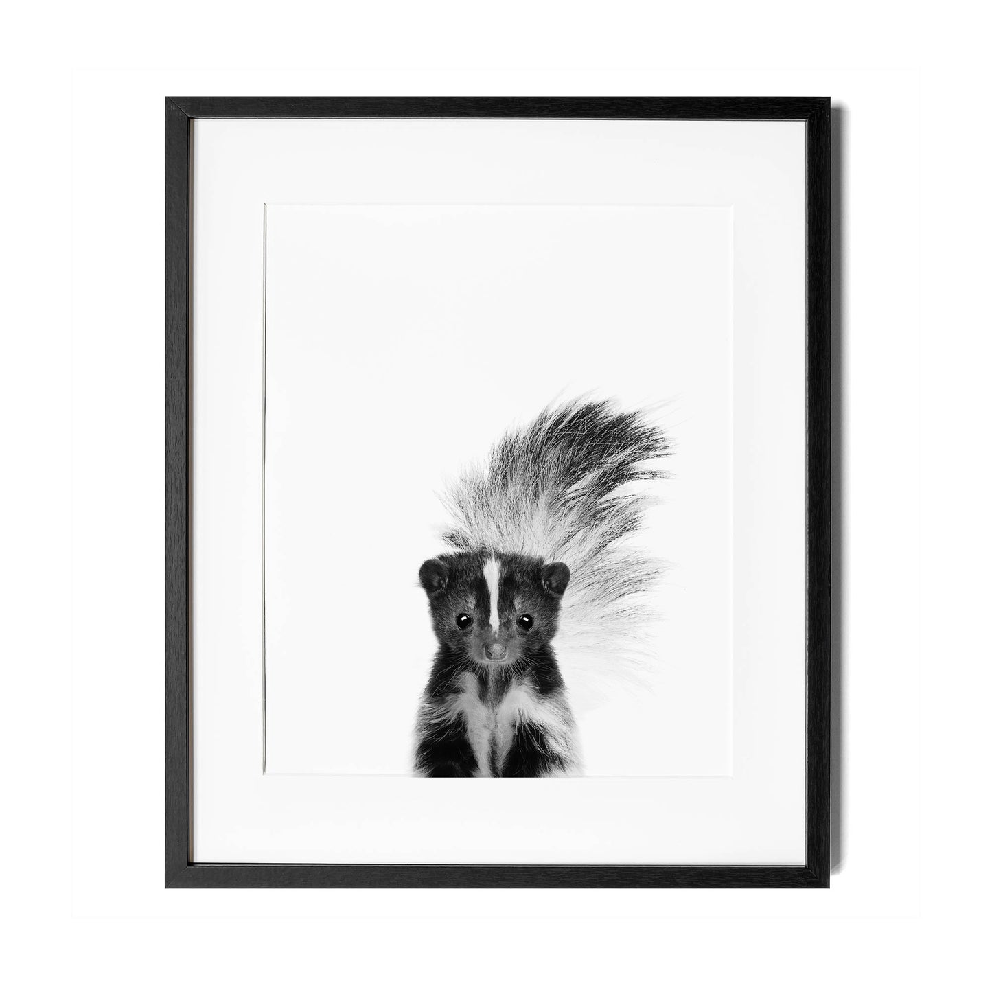 Black and White Skunk Wall Art for nursery