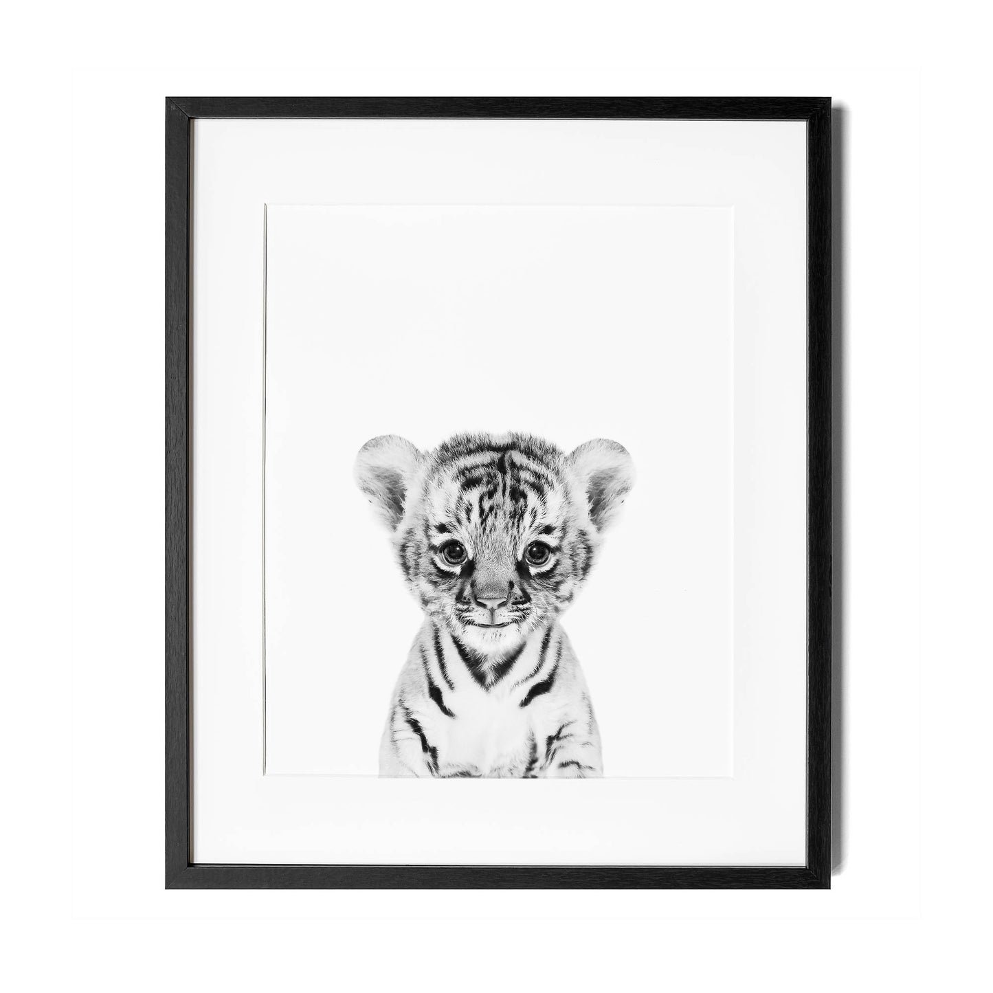 Black and White Tiger Wall Art for nursery