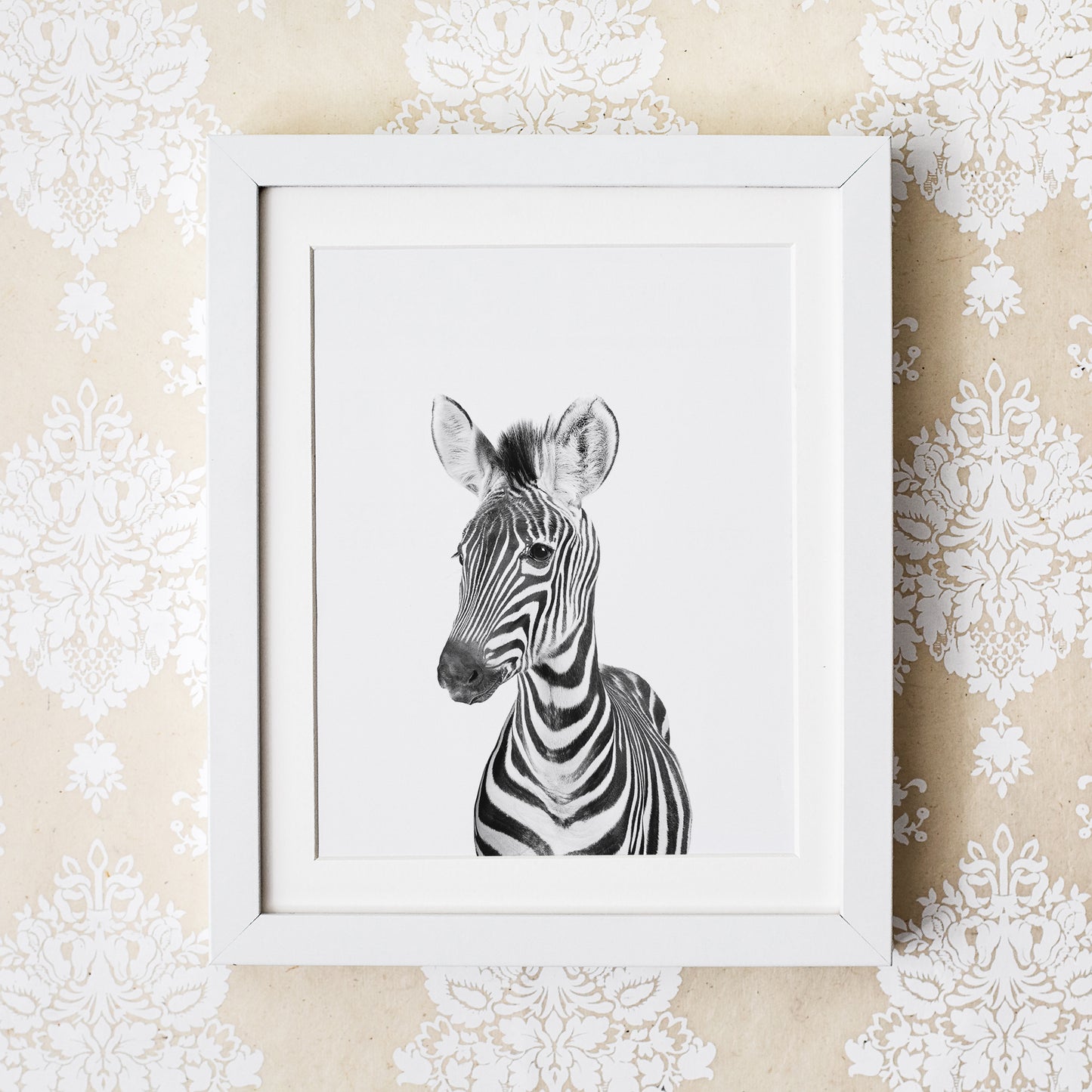 Black and White Zebra Wall Art for nursery