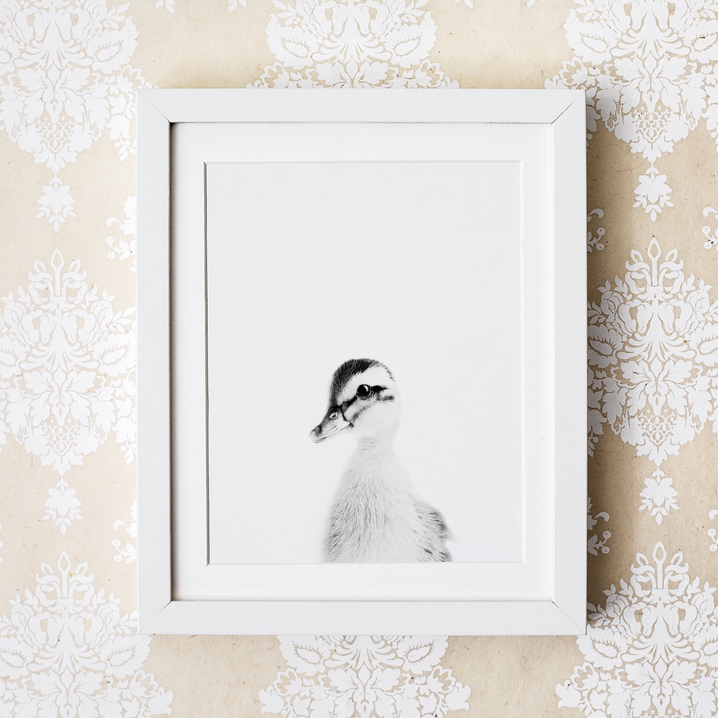 Black and White Duck Wall Art for nursery