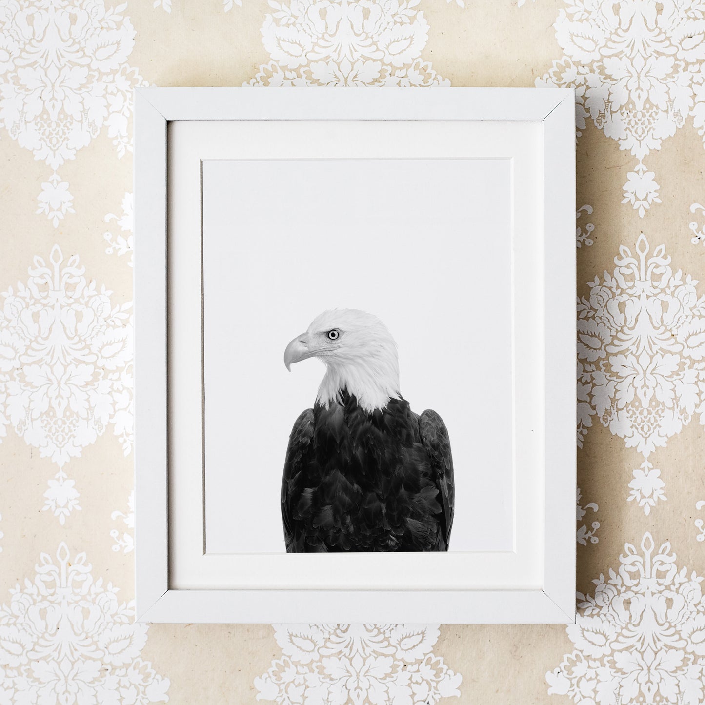 Black and White Eagle Wall Art