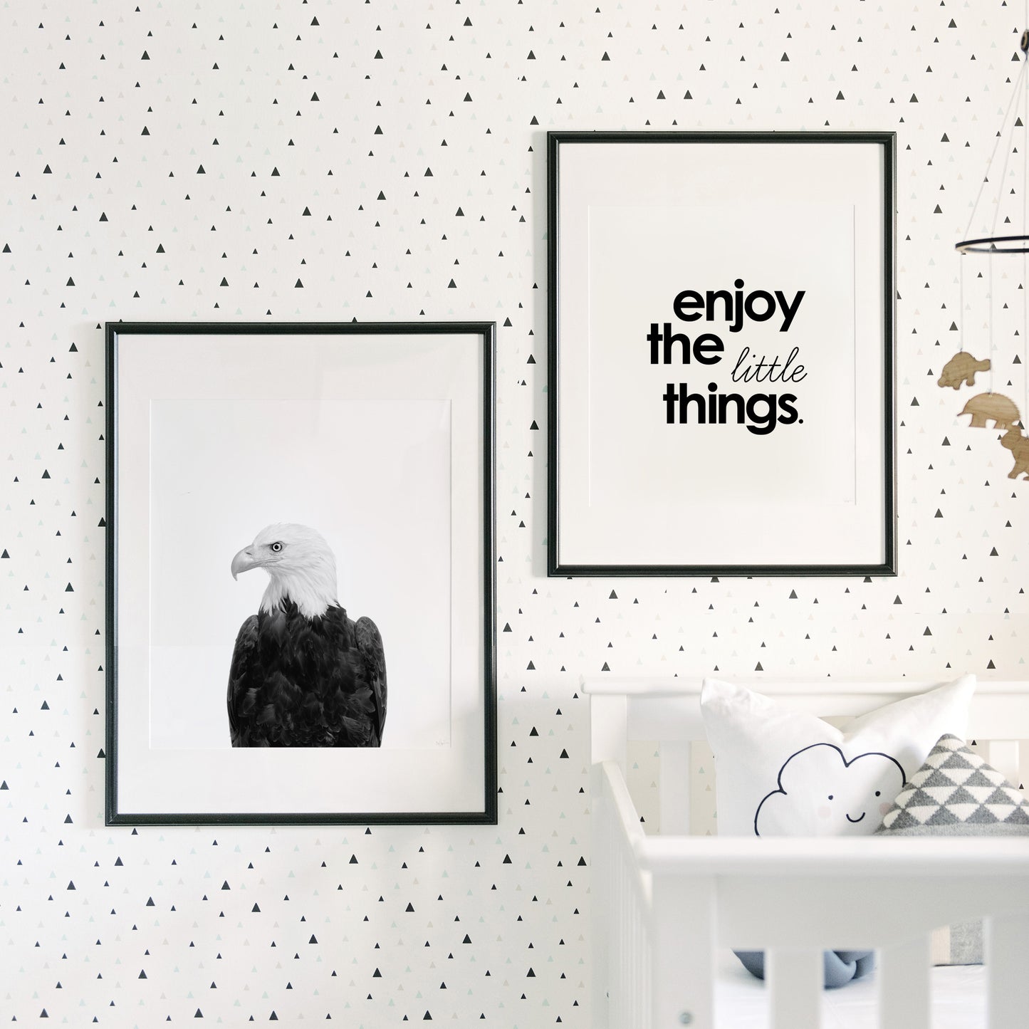 Black and White Eagle Wall Art