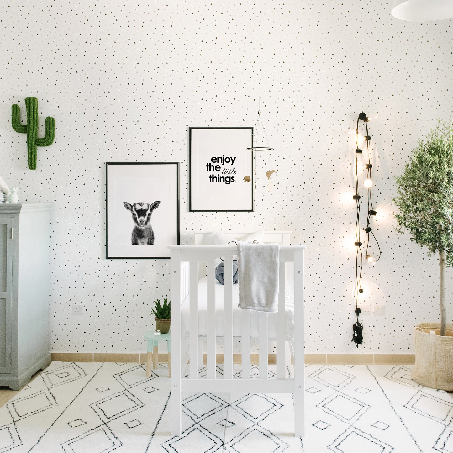 Black and White Goat Wall Art for nursery