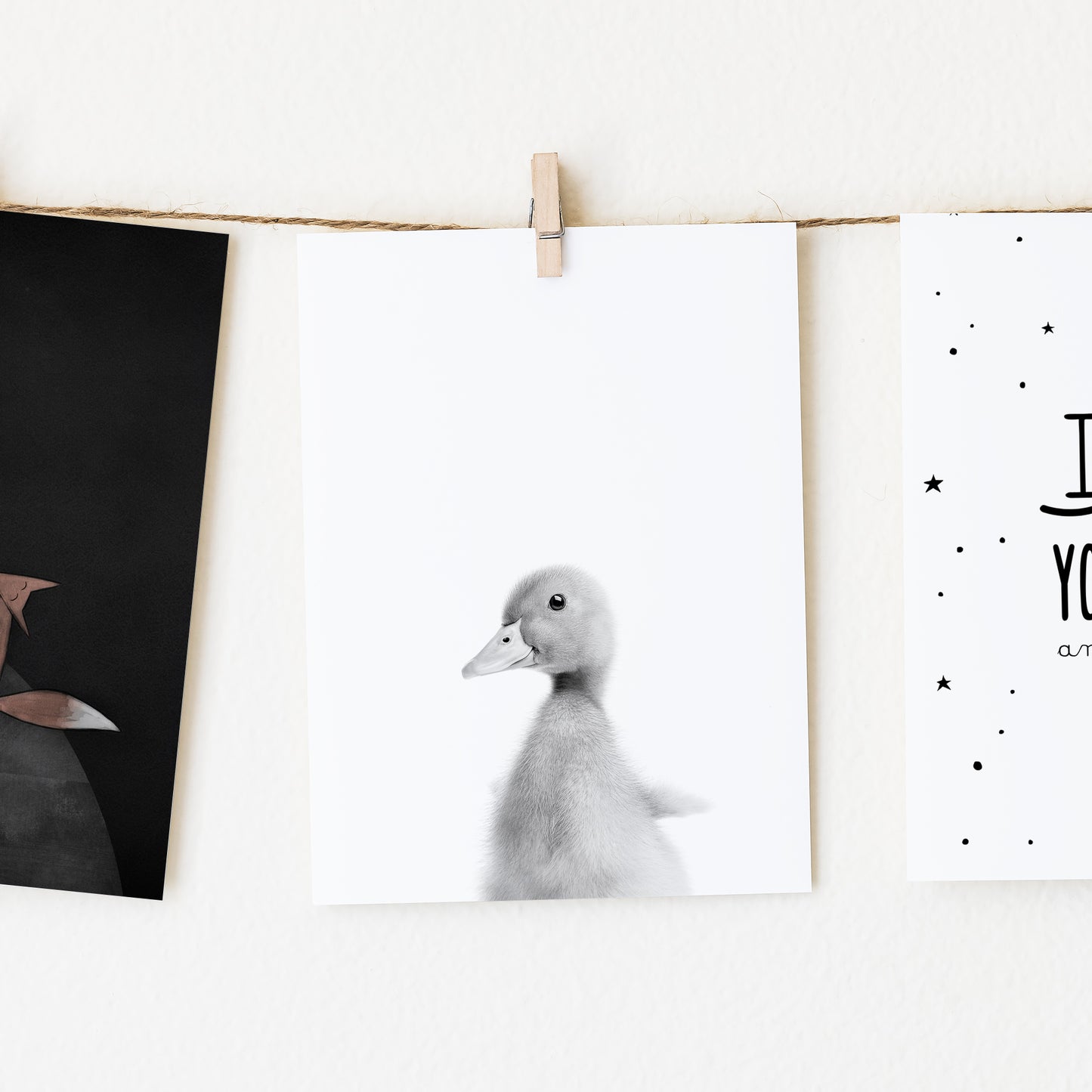 Black and White Goose Wall Art for nursery
