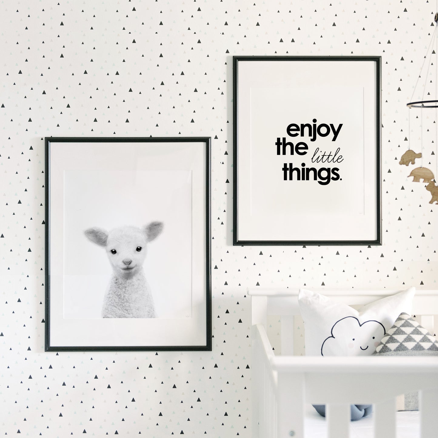 Black and White Lamb Wall Art