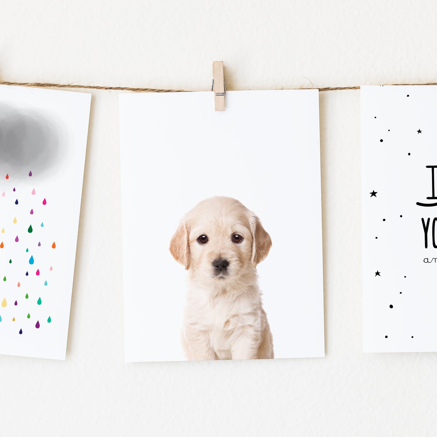 Baby Golden Retriever Wall Art Print