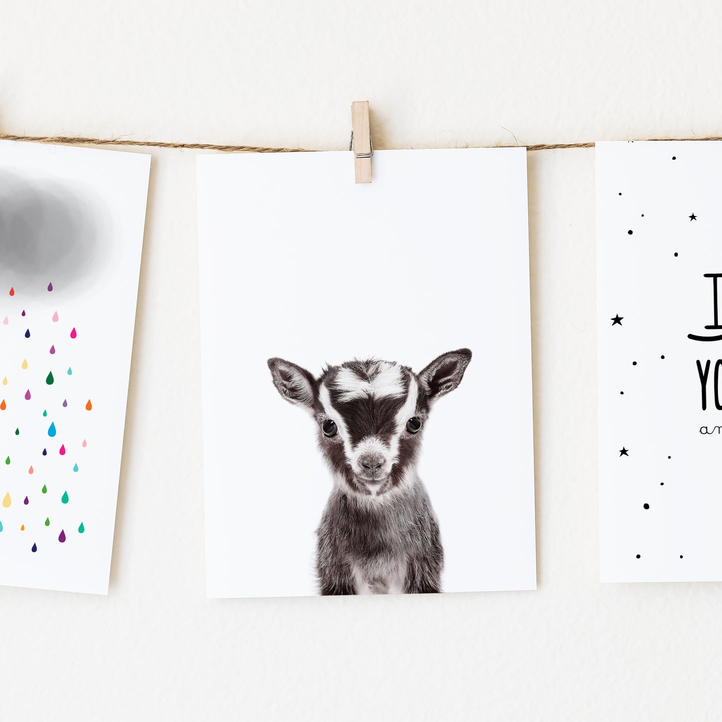 Baby Goat Wall Art Print