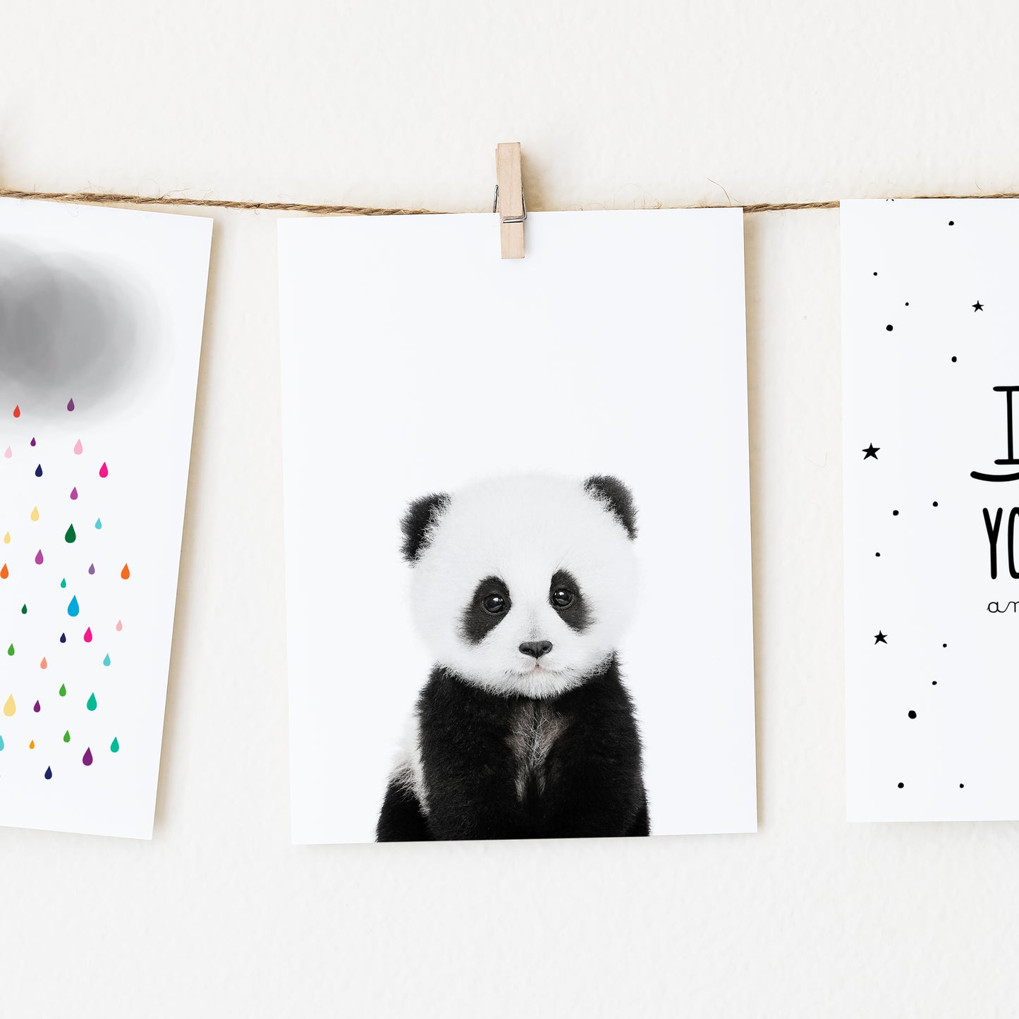 Baby Panda Wall Art Print