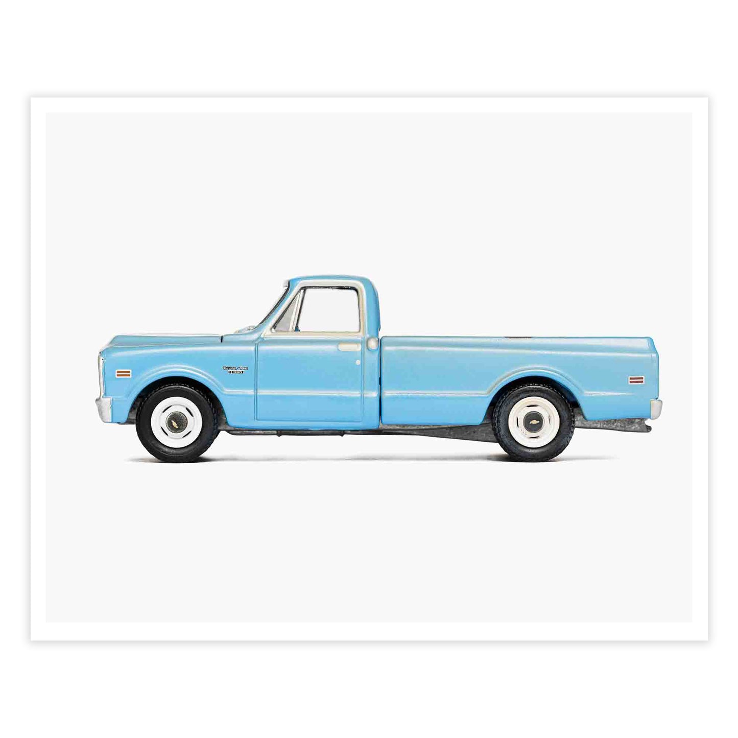 Blue Pickup Truck Nursery Print for Boys' Rooms