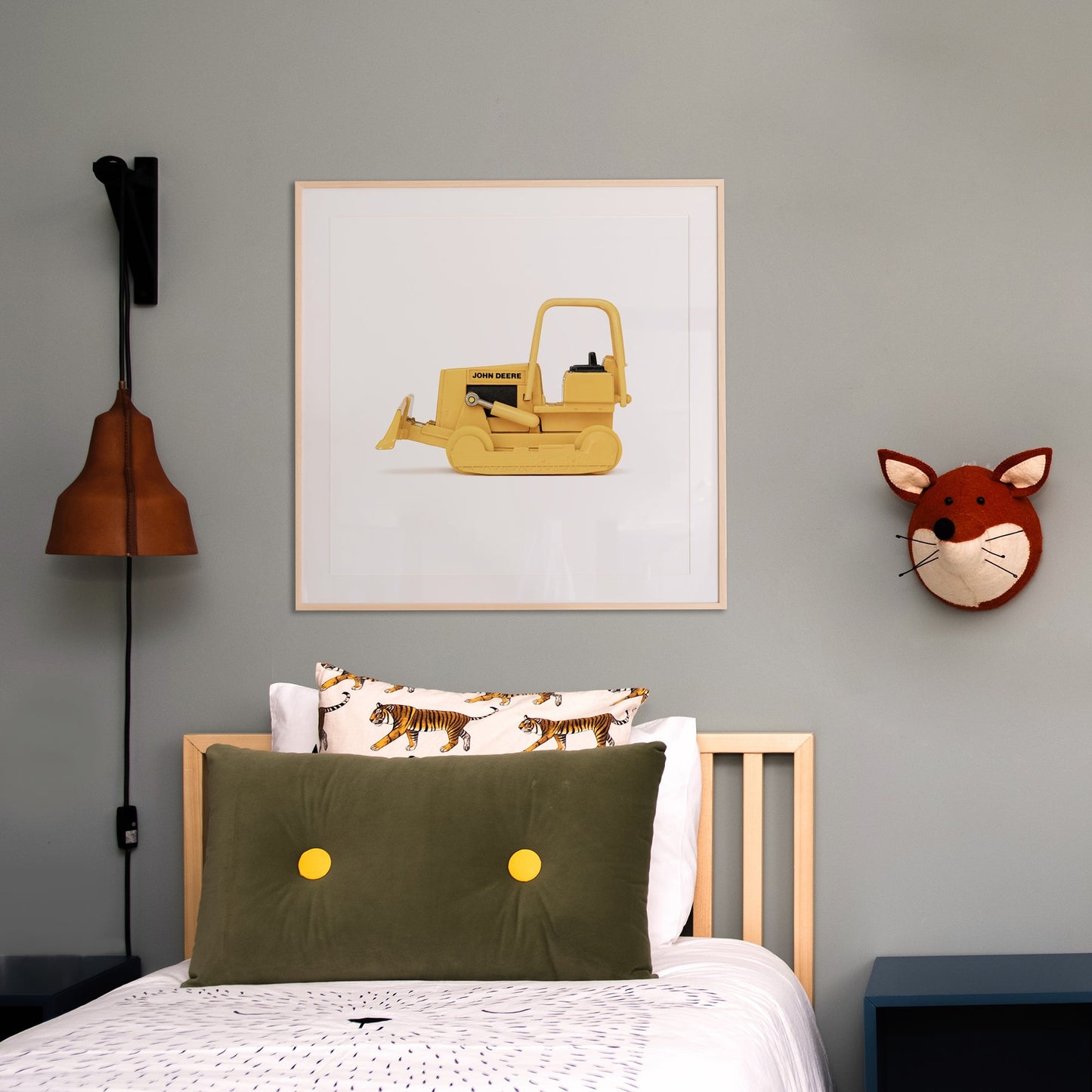 Bulldozer art print