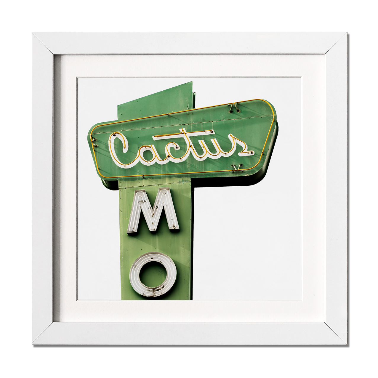 Cactus Motel Sign Fine Art Print