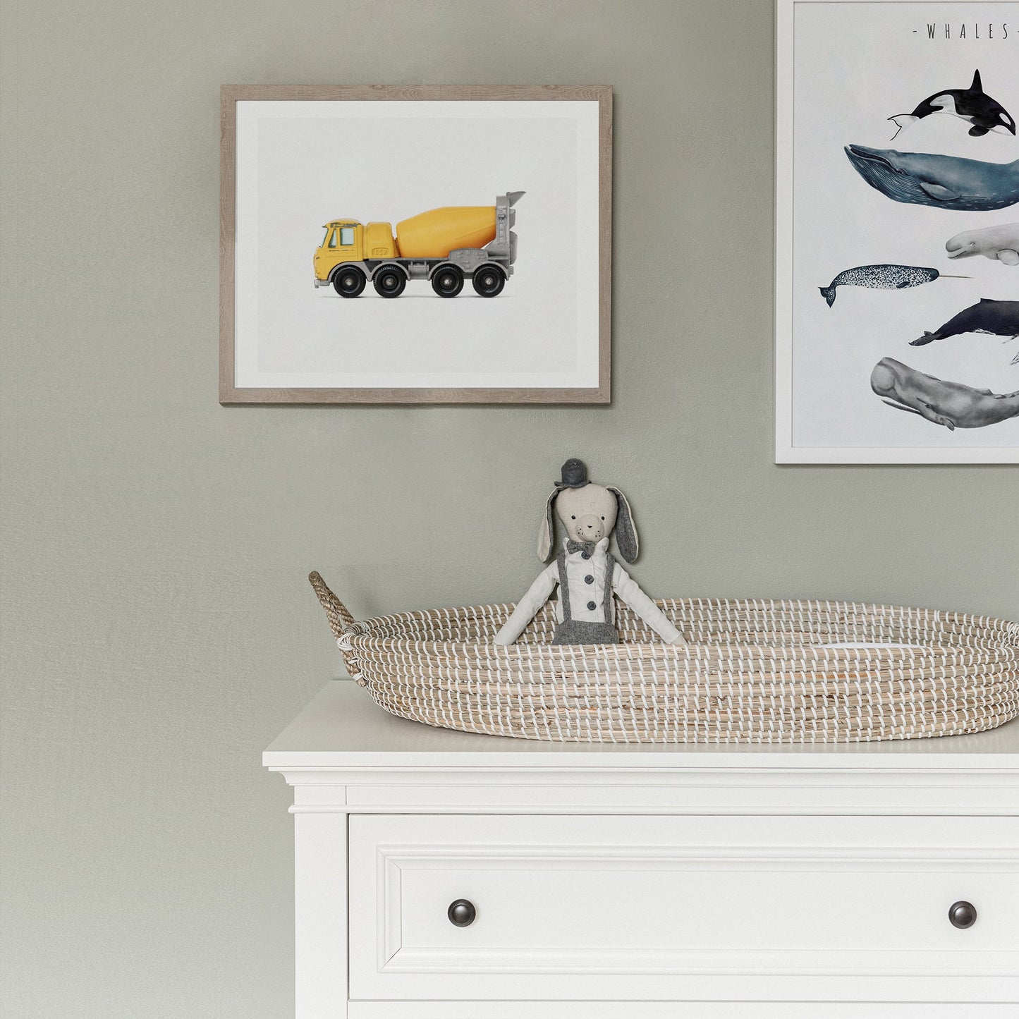 Yellow Cement Mixer art print
