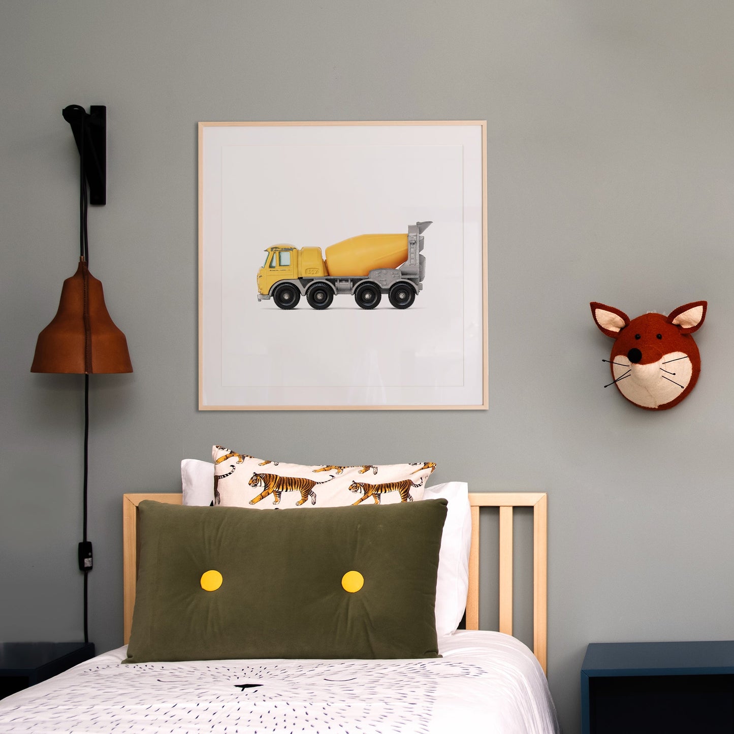 Yellow Cement Mixer art print