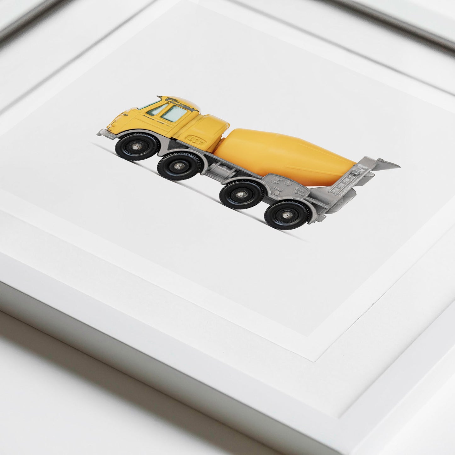 Yellow Cement Mixer art print