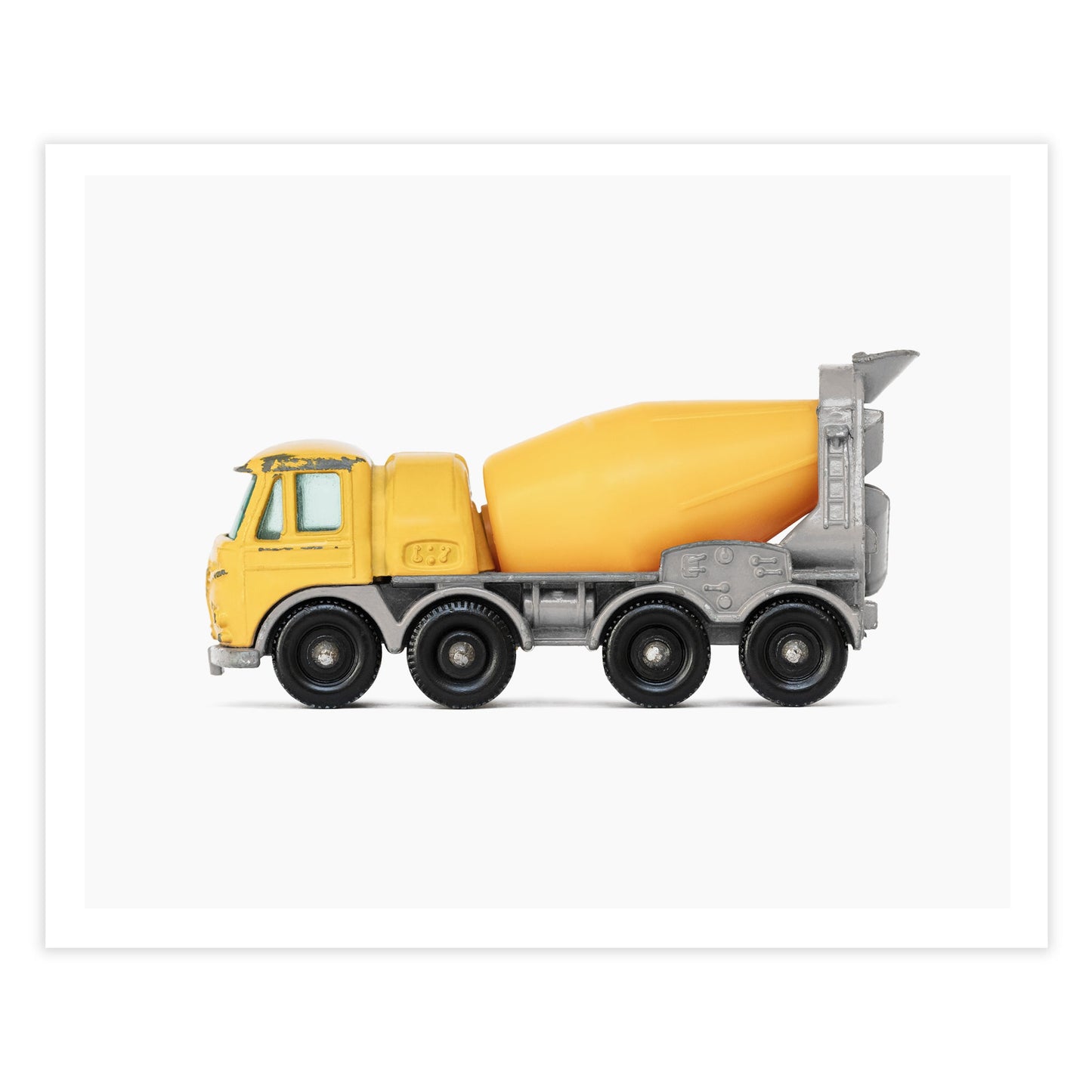 Yellow Cement Mixer art print