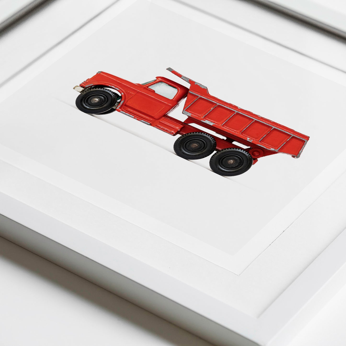 Red Dump Truck art print