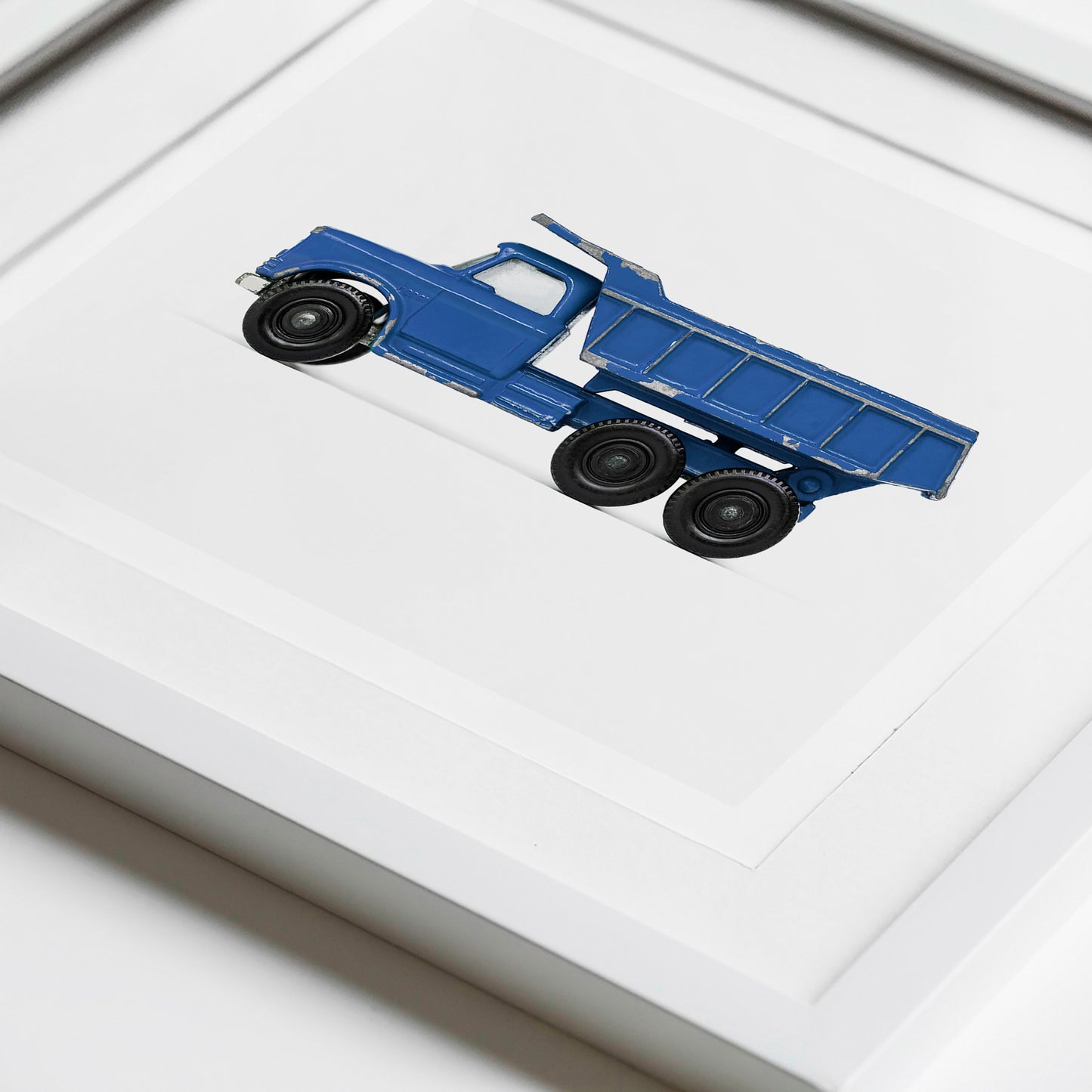 Blue Dump Truck Art Print