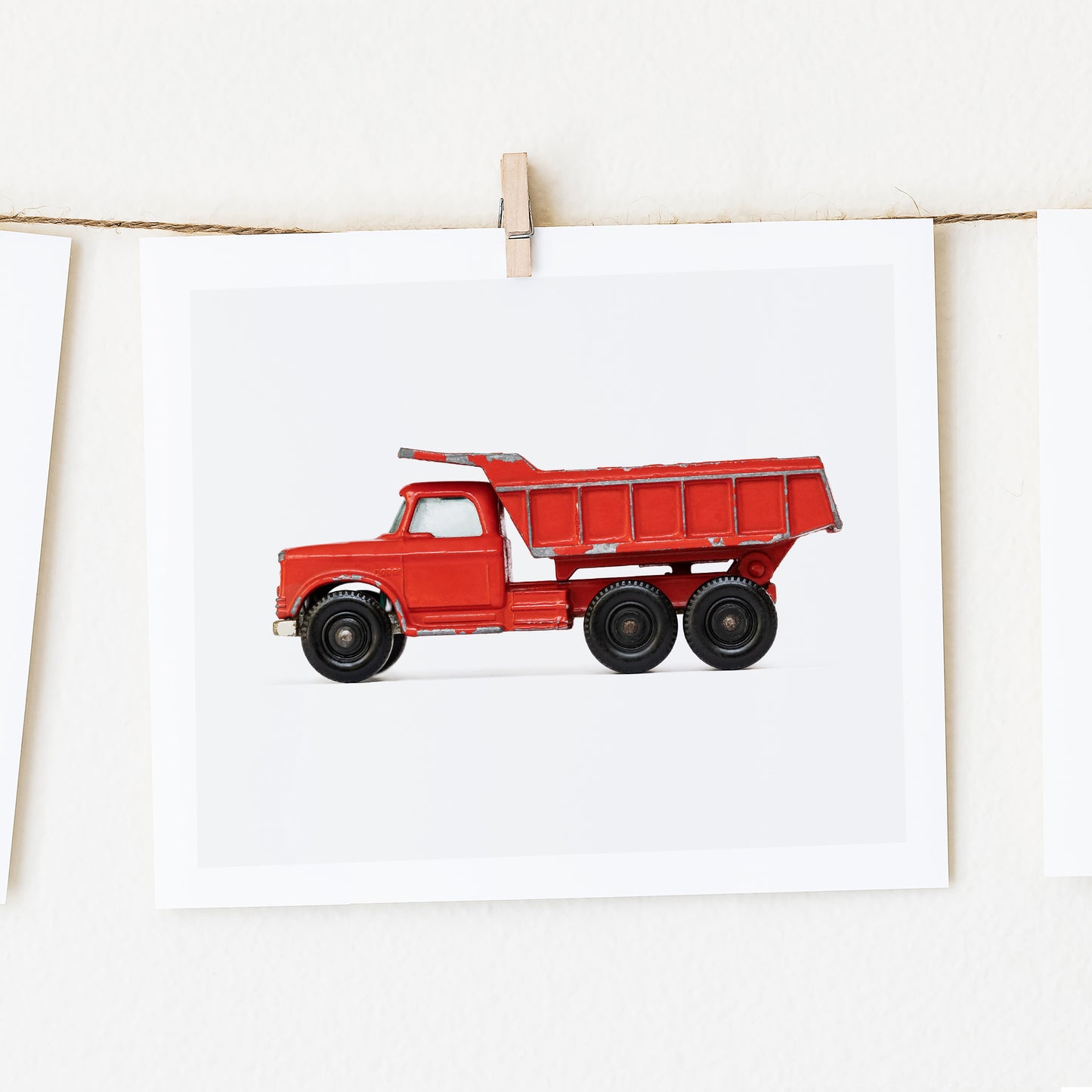 Red Dump Truck art print