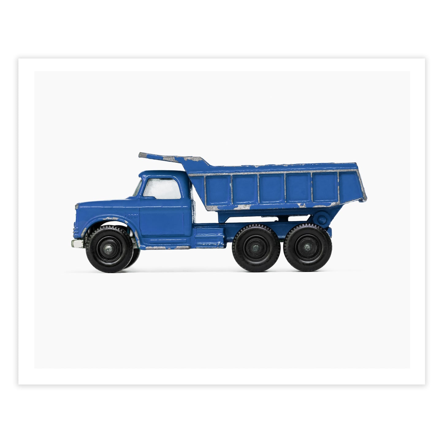 Blue Dump Truck Art Print