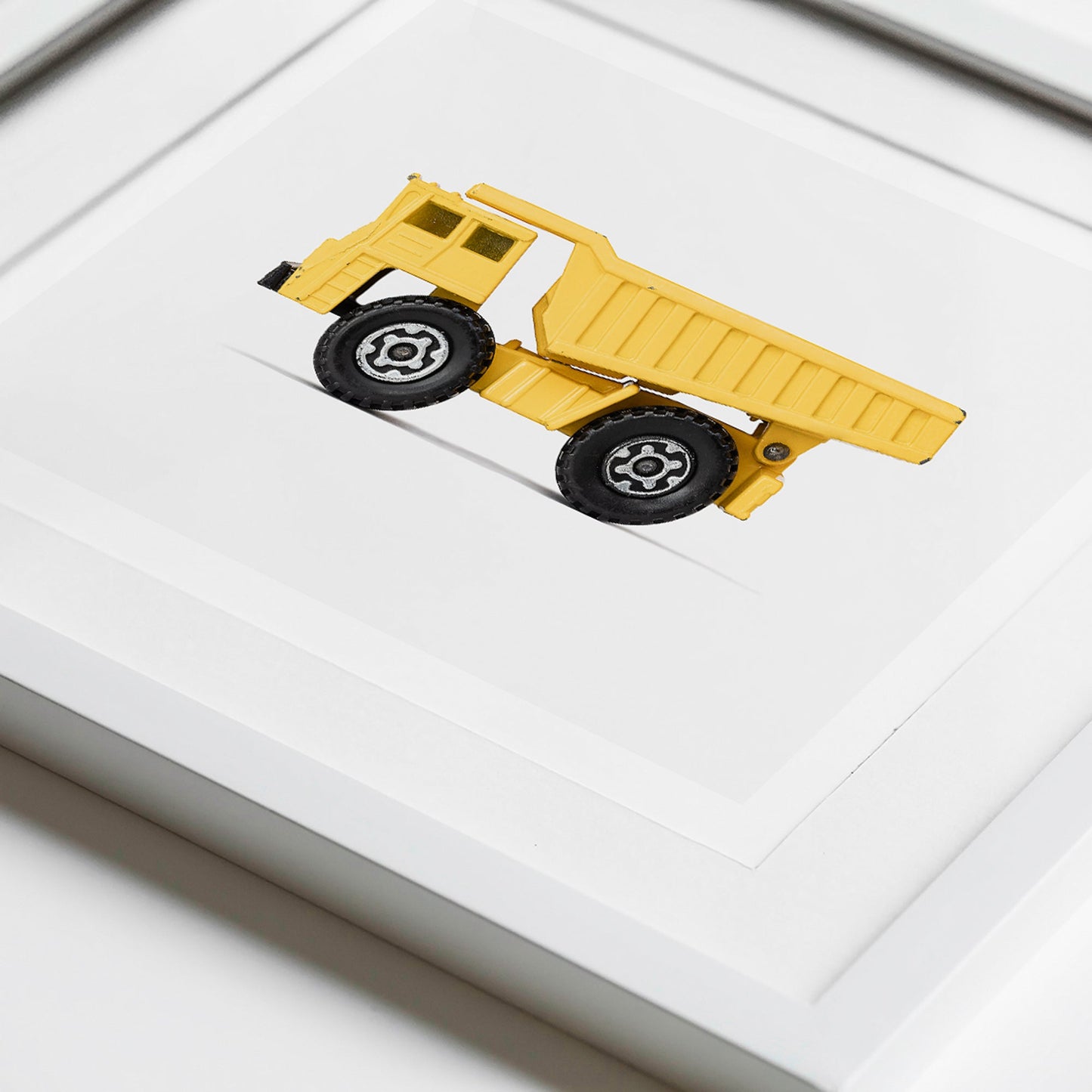 dump truck art print for boys nursery