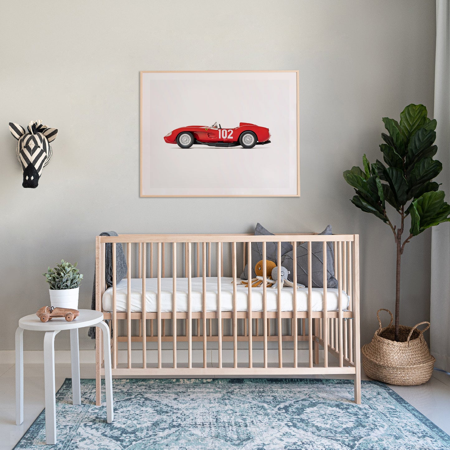 red race car boys nursery wall artRed Race Car Art nursery Print for boys
