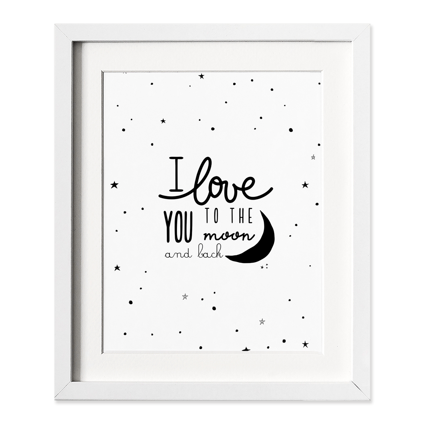 Love You To the Moon and Back Wall Art