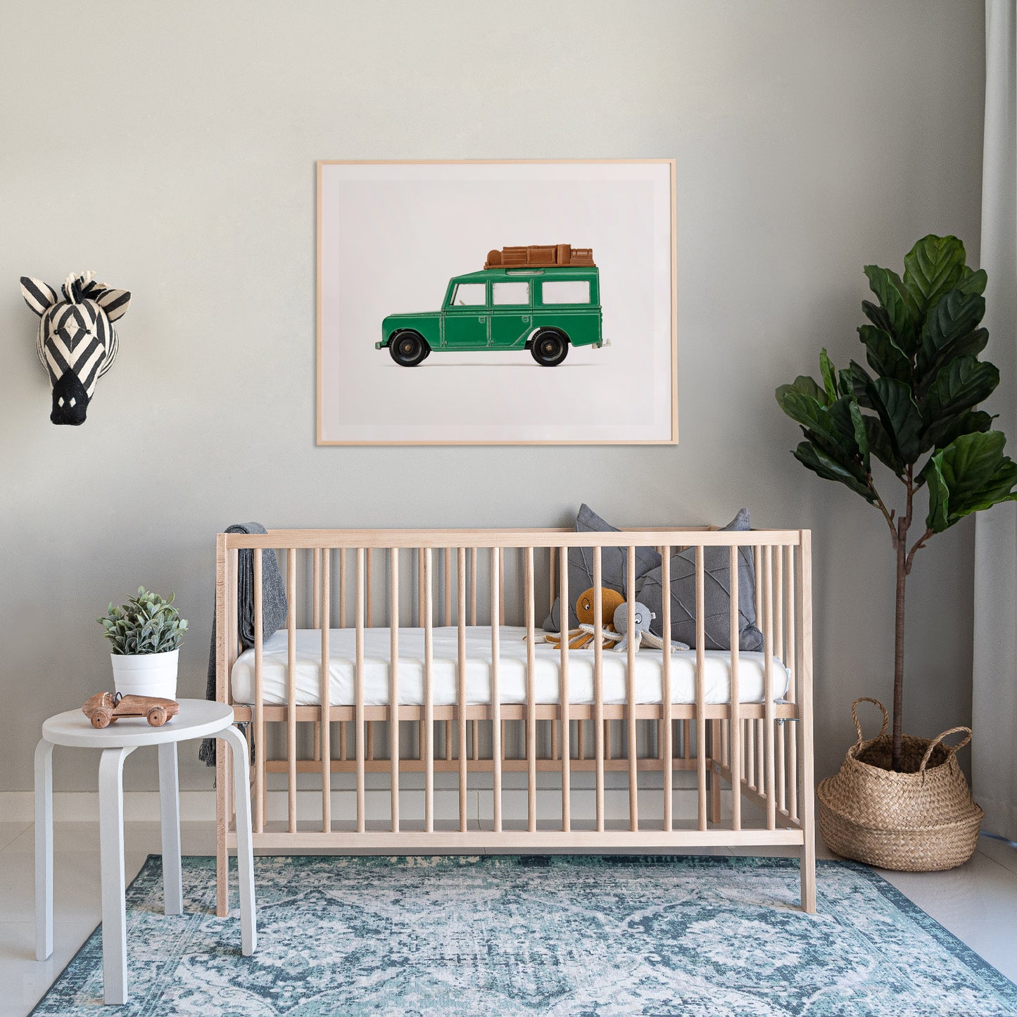 Land Rover Safari art print for Boys' Room Decor