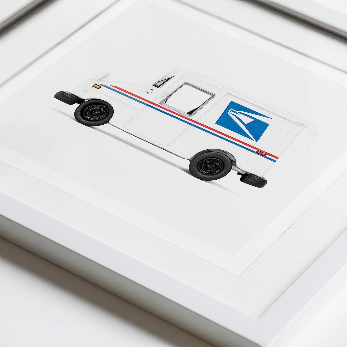 post office truck art print