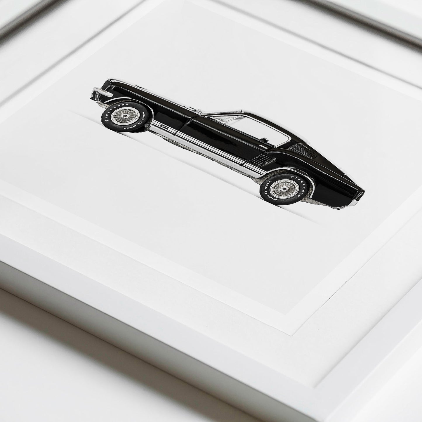Black Car Ford Mustang GT Boys' Nursery Wall Art