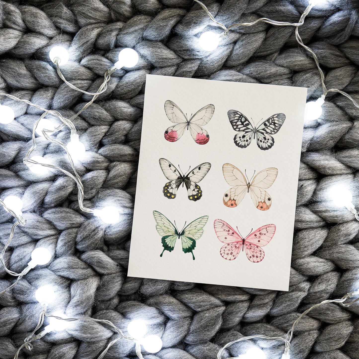 Pink Butterfly Art Print for girls' room