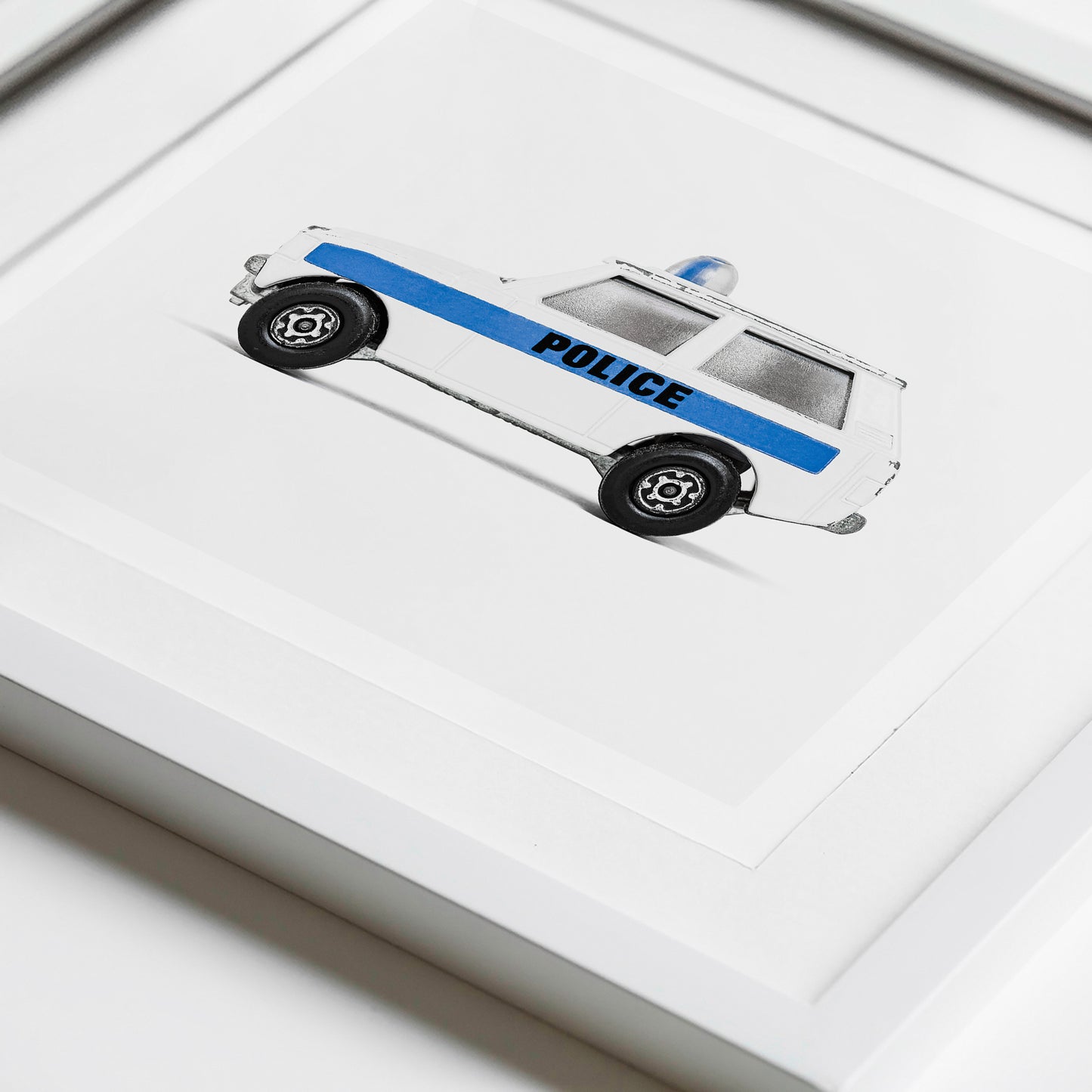 Vintage Police Car art Print