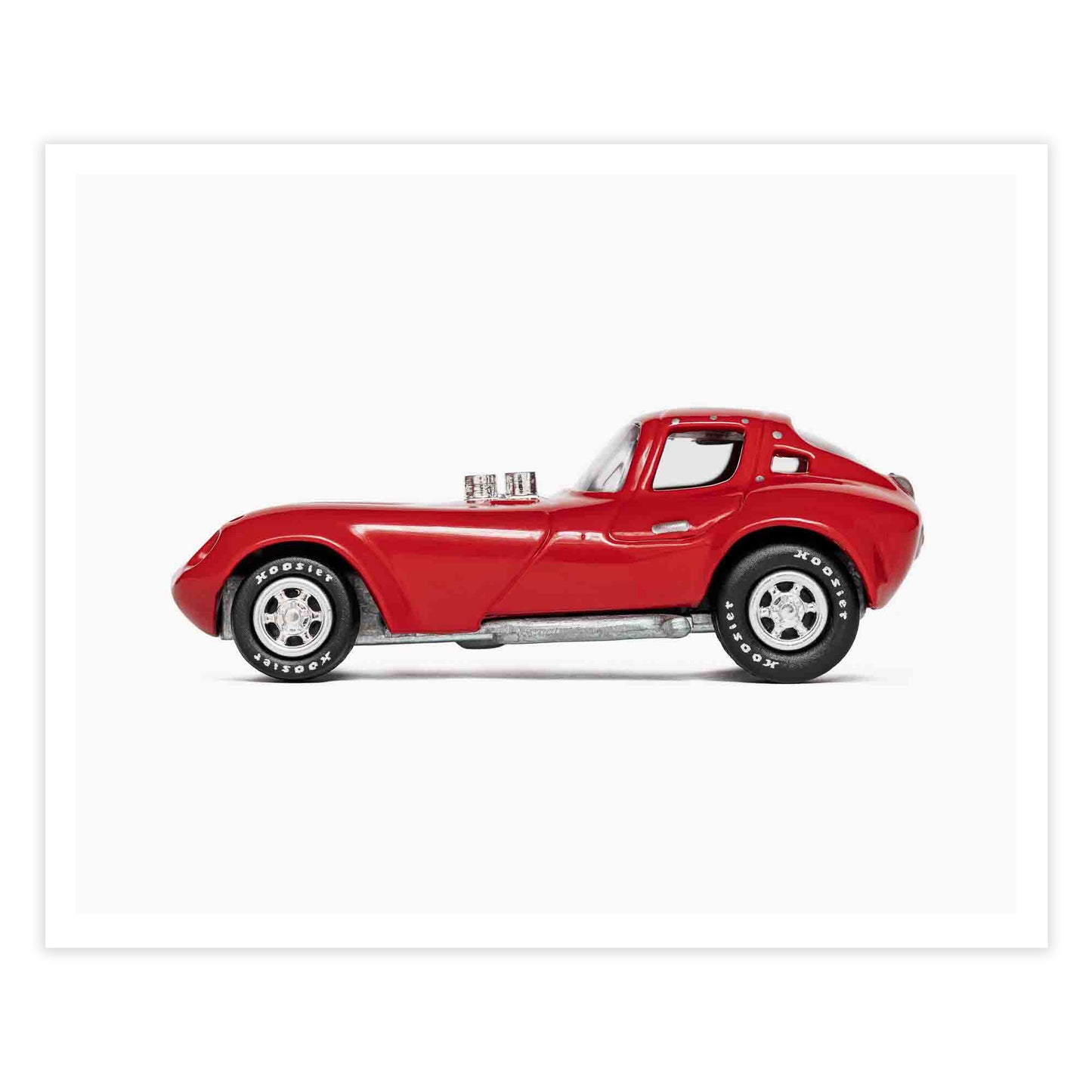 Nursery Car Prints Vintage Red Race Car for Boys