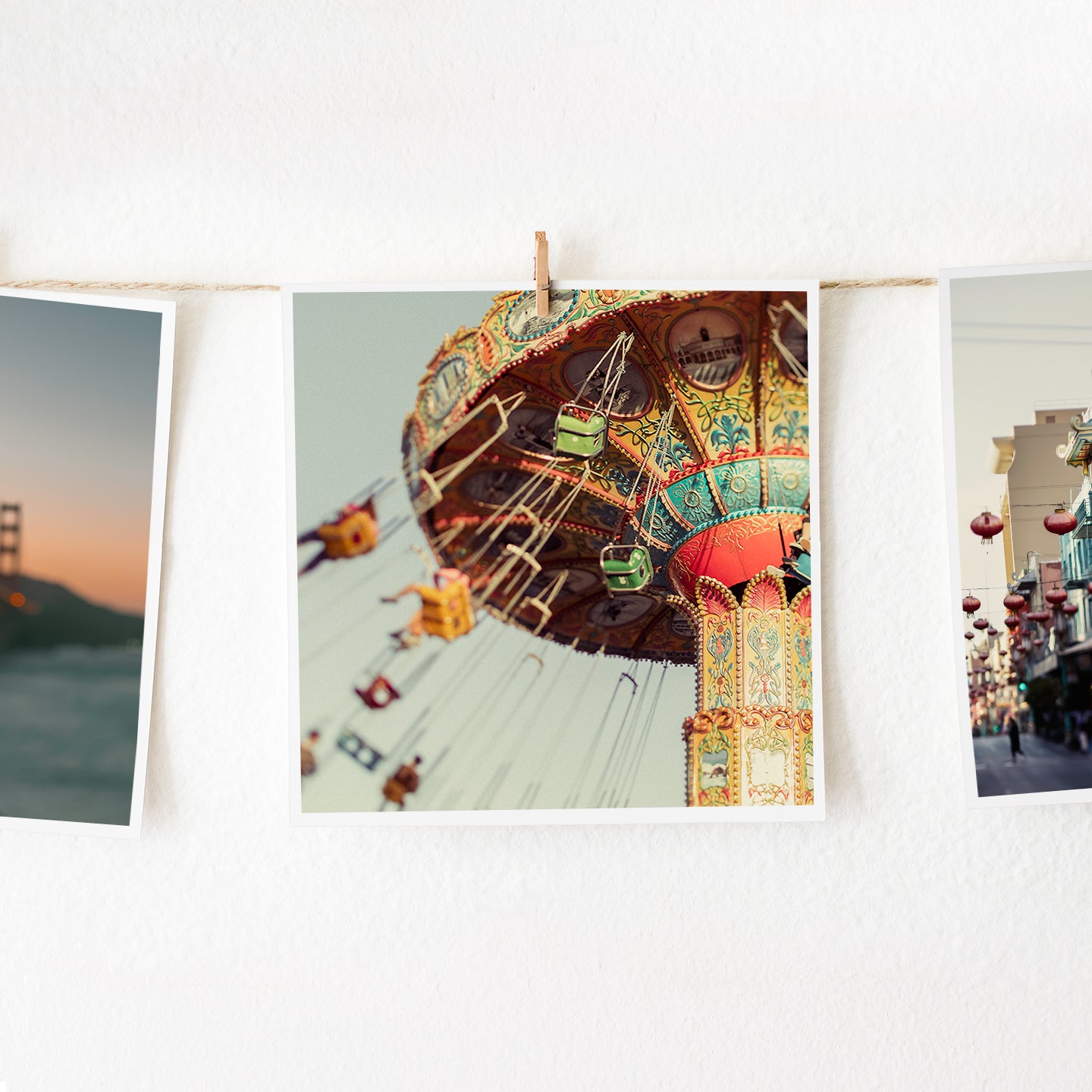 Sea Swing Santa Cruz Beach Boardwalk Wall Art