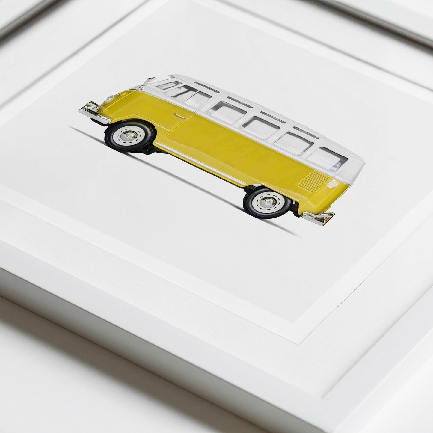 Yellow Volkswagen Bus Nursery Wall Art Prints for boys room