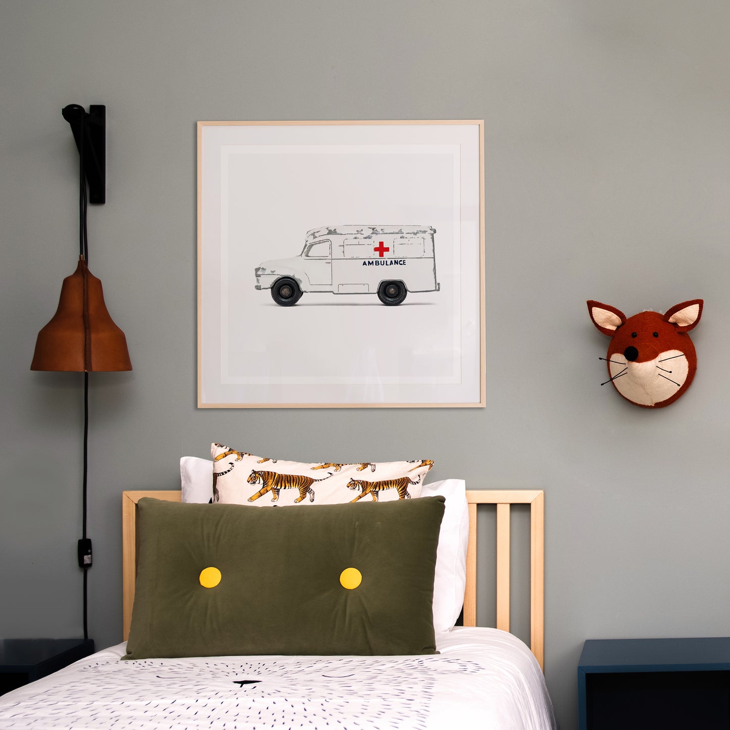 Ambulance art print boys nursery