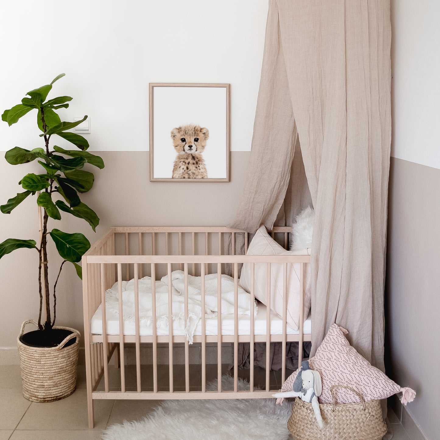 Baby Cheetah Wall Art Print