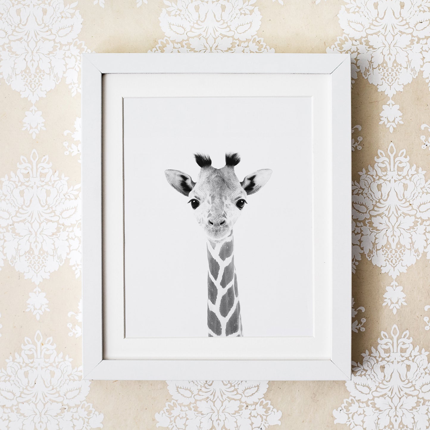 Black and White Giraffe Wall Art for nursery