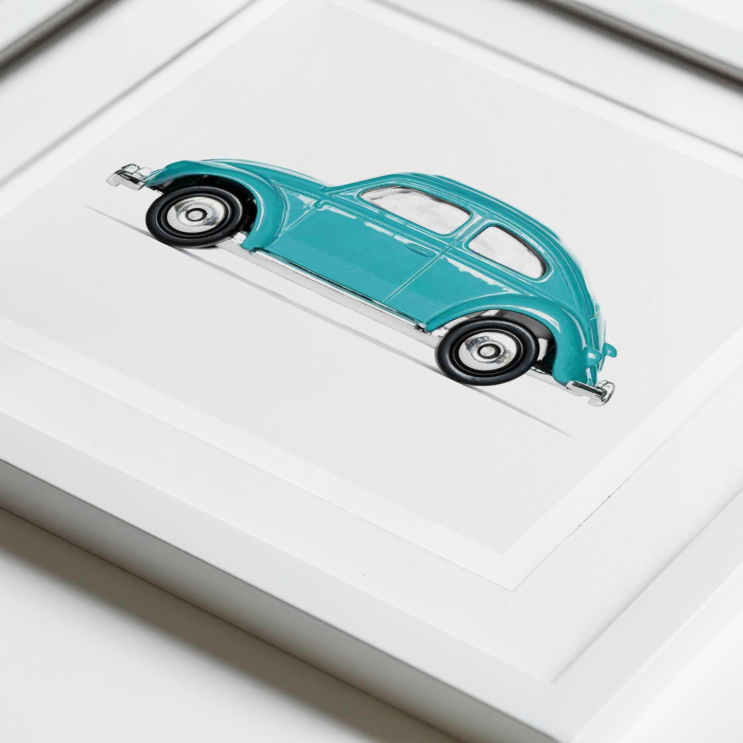 Boys' Nursery wall decor Volkswagen Beetle Art