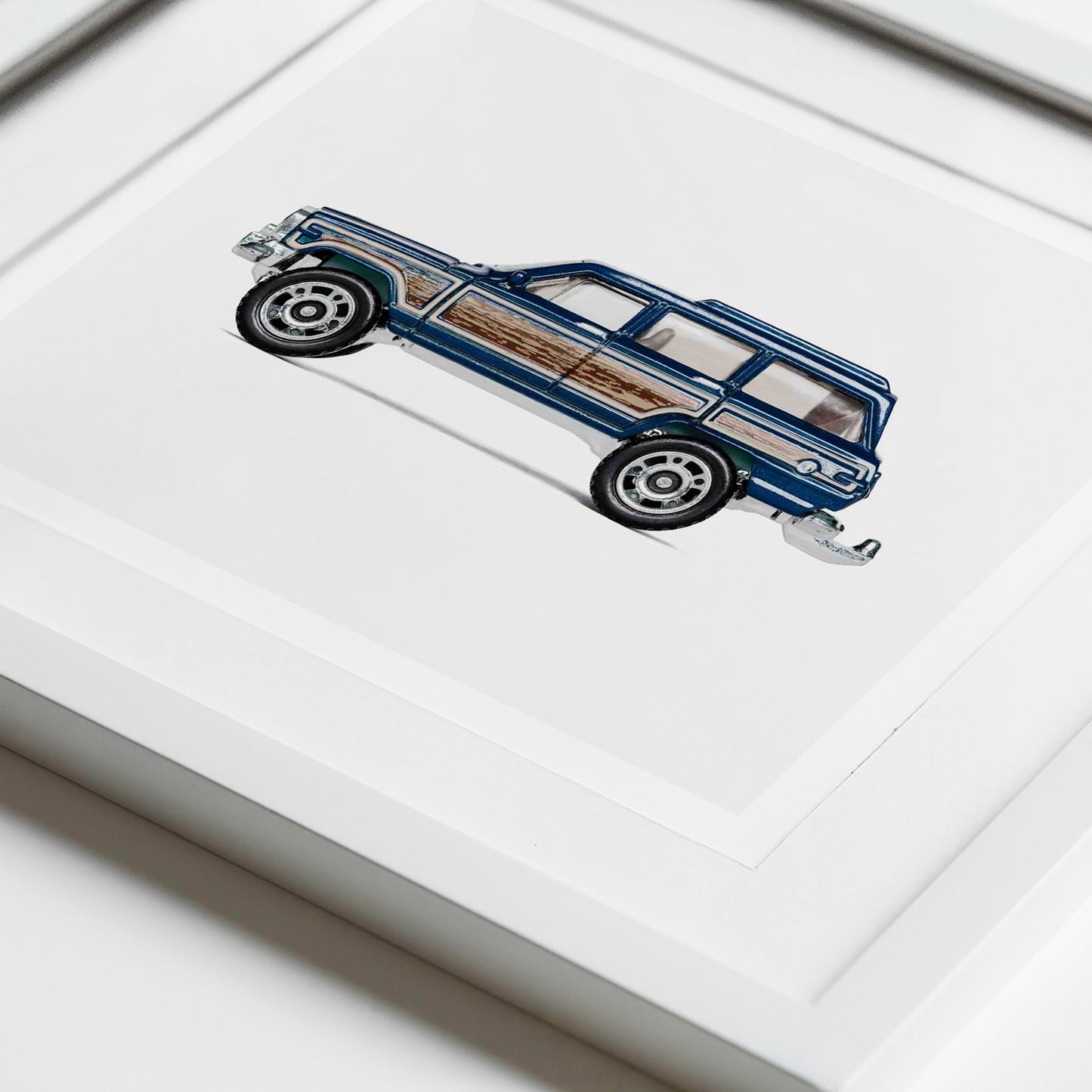 Blue Grand Wagoneer Wall Art