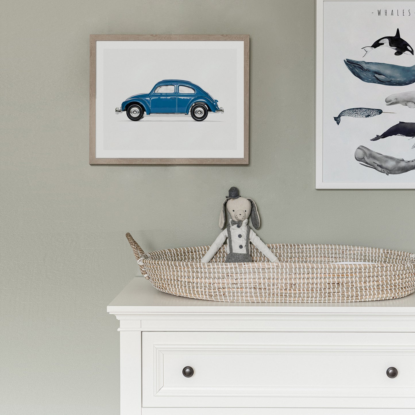 Volkswagen Beetle nursery wall art decor for boys room
