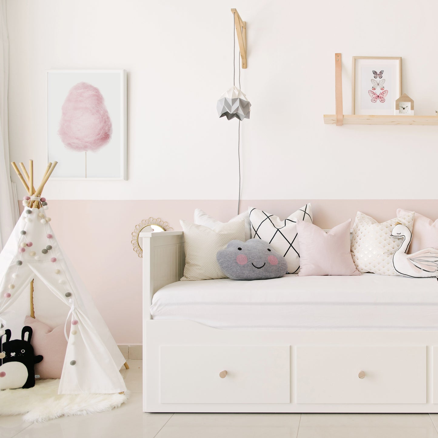 Pink Cotton Candy Wall Art
