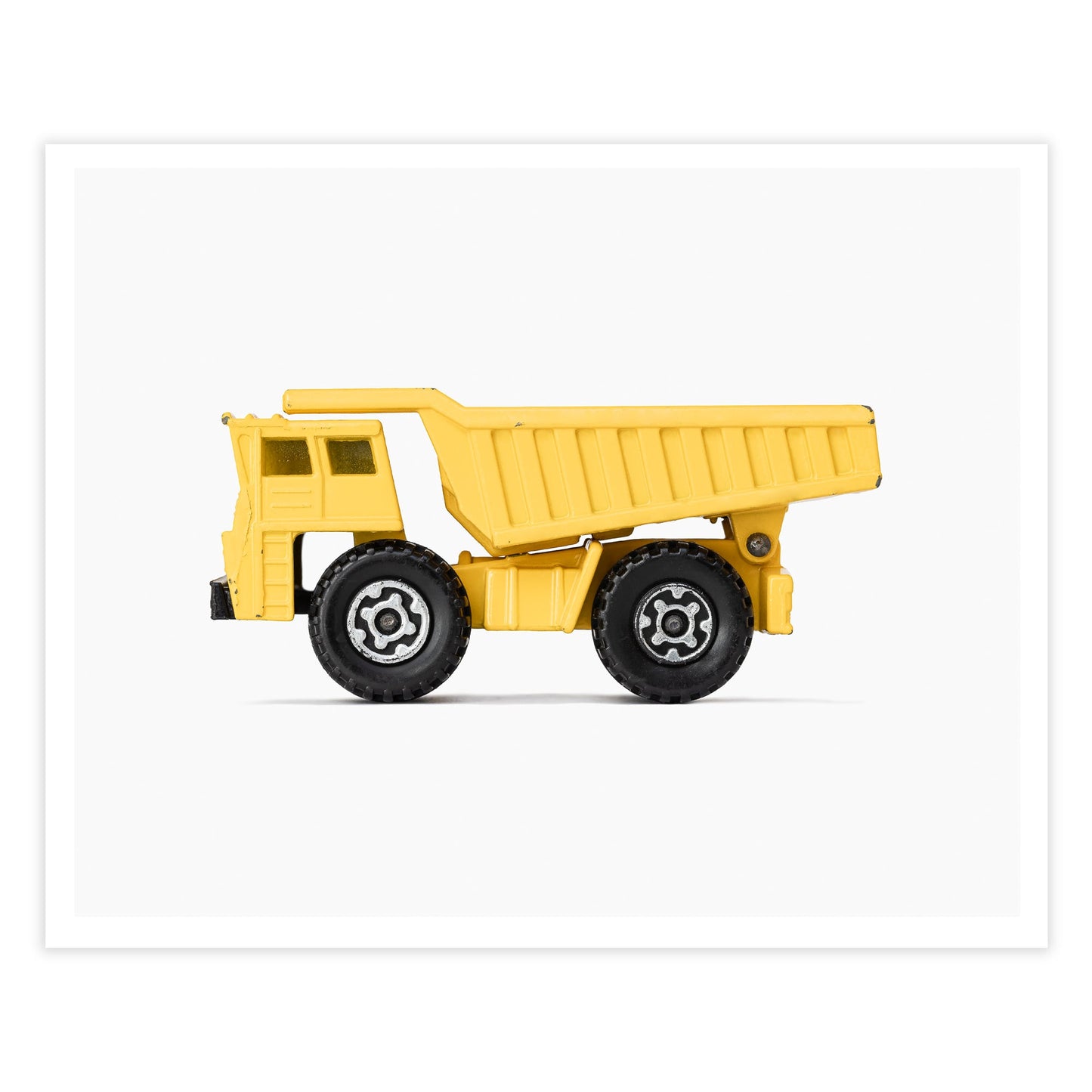 dump truck art print for boys nursery