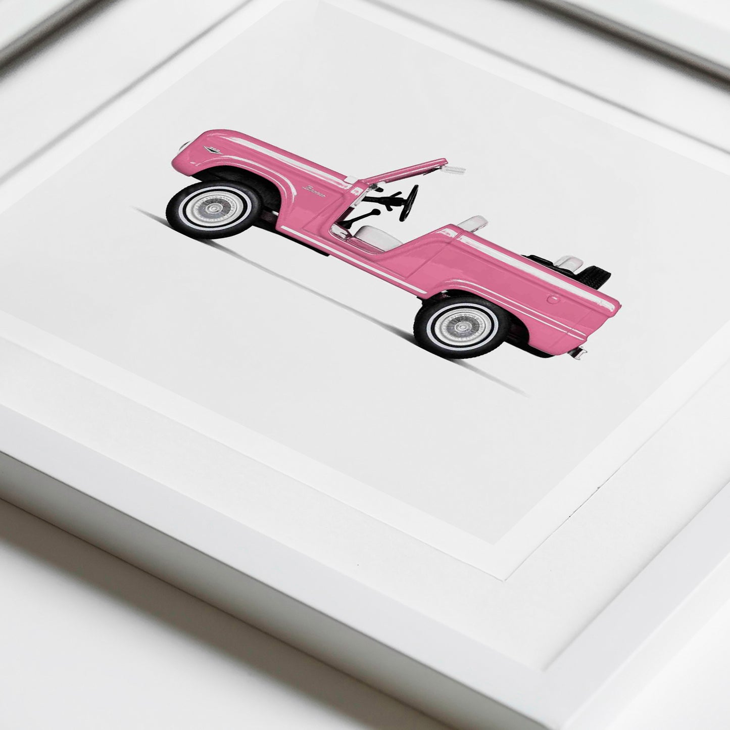 pink car nursery wall art decor for boys and girls