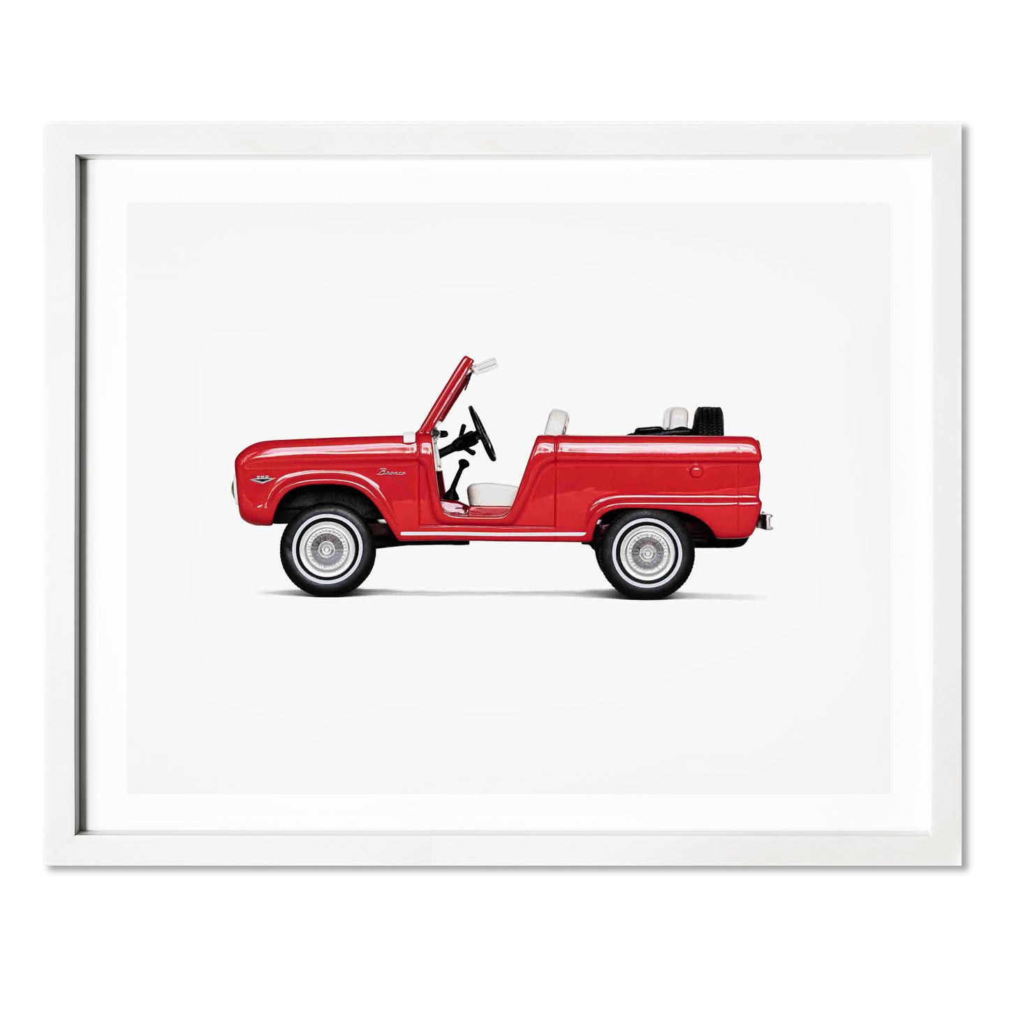 Vintage car art prints for boys' nursery