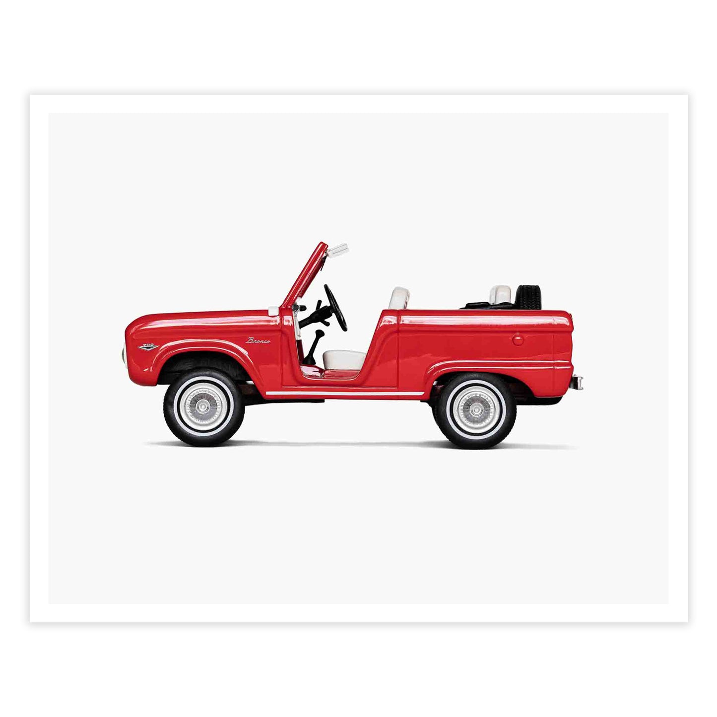 Vintage car art prints for boys' nursery